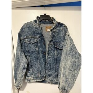 Vintage 1990's GAP acid Wash Denim Jacket Size Med